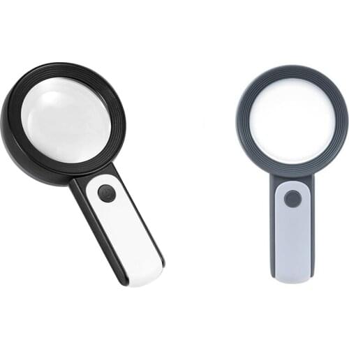 Magnifier with 18 Led Light -30X Hand Magnifier Reading Magnifier,High Clarity & Lightweight Magnifier with Light