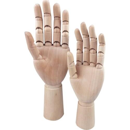 Drawing Sketch Mannequin Model 7/8/10/12 Inches Tall Wooden Left Right Joint Hand Movable Limbs Human Artist Model Home Decor