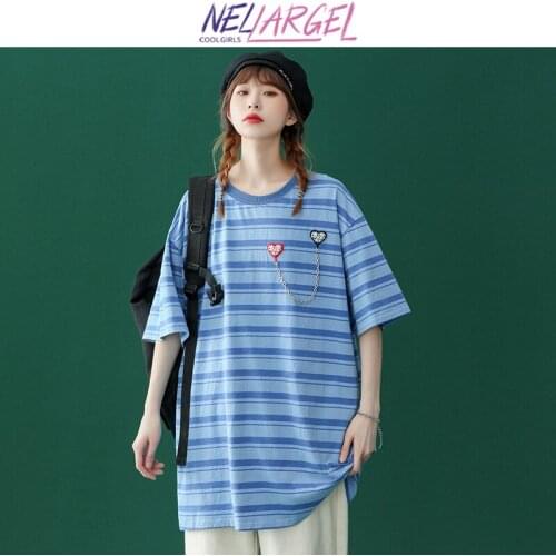NELLARGEL Womens Striped T-shirts