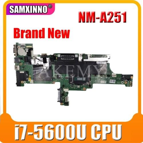 NM-A251 For Lenovo ThinkPad T450 laptop motherboard i7-5600 CPU motherboard full test free shipping