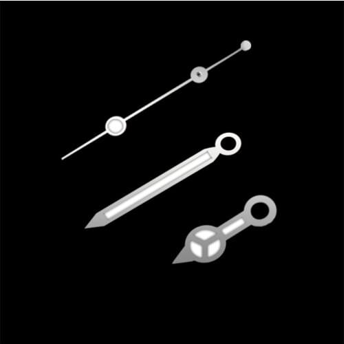 Brand NEW silver white hands for fit fit ETA2824 2836 GD mingzhu 3804 miyota 8215 8205 821A movement Mens watch hands