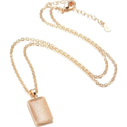 14K Rose Gold Necklace For Women Pendant Jewelry Accessories designer jewelry designer jewelry joyeria fina para mujer