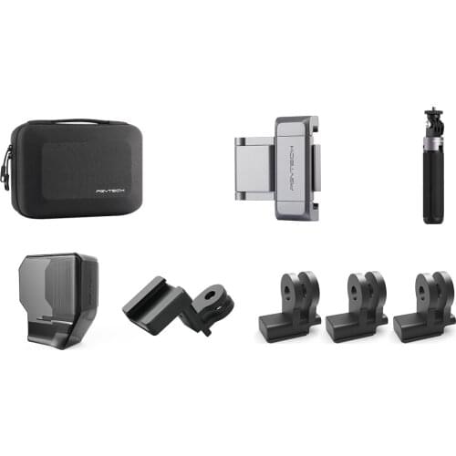 PGYTECH OSMO Pocket Vlog 6 pcs Set carrying case Phone hold plus mini Tripod Gimbal Protector Date Port Mount Cold shoe