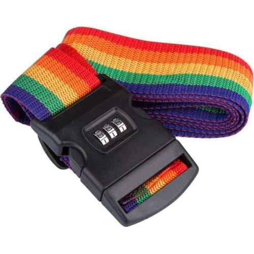 Travel Luggage Strap Adjustable Password Lock Packing Belt Baggage Secure Lock Anti-theft Luggage Strap Bundling Belt N111