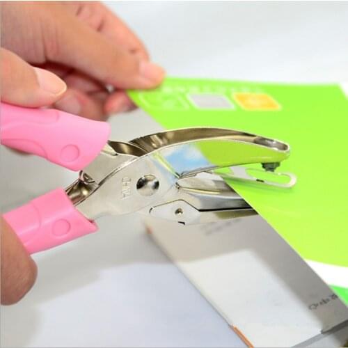 Handle Hole Punch DIY Loose-leaf Paper Cutter Single Hole Puncher School Office Binding Stationery Hole Punch