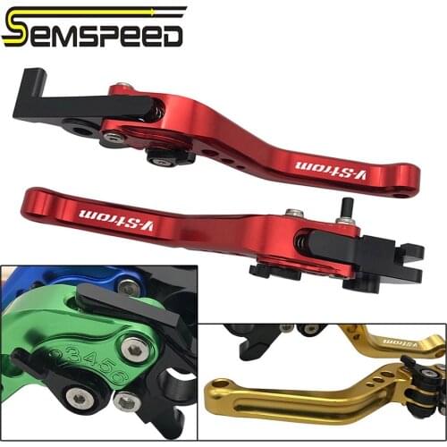 SEMSPEED For Suzuki DL1000/V-STROM/XT 2002-2019 2020 Motorcycle CNC Short Brake Clutch Levers Handle Bar Grips Ends Accessories