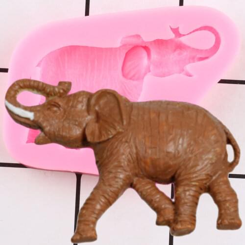 Elephant Silicone Mold Sugarcraft Fondant Cake Decorating Tools Chocolate Gumpaste Moulds Candy Mould Polymer Clay Molds