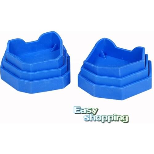 1 KIT/6PCS Dental Lab Model Former Base Molds Types Blue Color