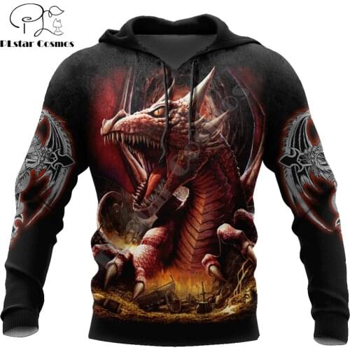 Armor Tattoo and Dungeon Dragon 3D Printed Unisex Deluxe Hoodie Men Sweatshirt Zip Pullover Casual Jacket Tracksuit KJ0280