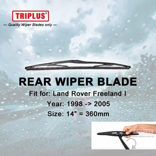 Rear Wiper Blade for Land Rover Freelander I (1997-2005) 1pc 14" 360mm,Car Rear Windscreen Wipers for Freelander MK1