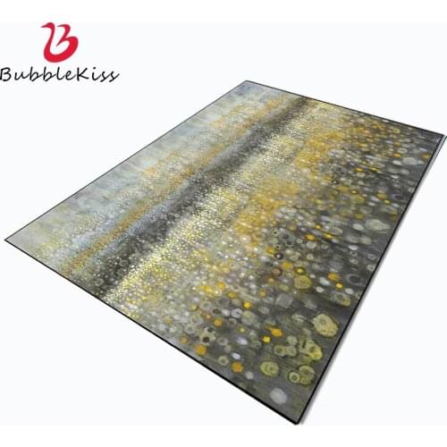 Bubble Kiss Nordic Style Abstract Oil Painting Pattern Carpets for Living Room Home Green Soft Bedroom Decor Rugs Customized Mat