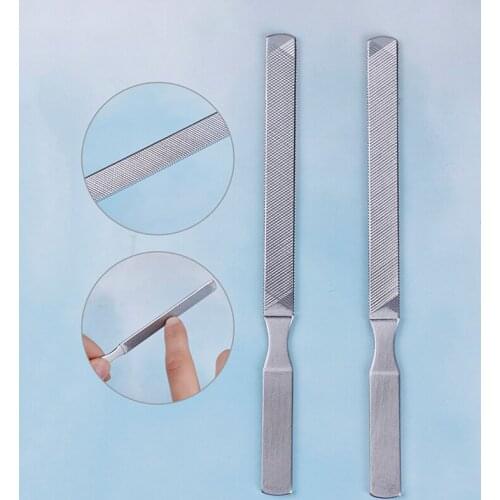 1PC High Quality Stainless Steel Nail File Polishing Article Manicure Pedicure Scrub Article Nail Tool