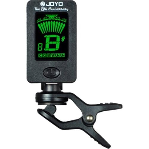 20pcs/lot JOYO LCD Clip-on Guitar Tuner Bass tuner violin tuner ukuele Chromatic universal 360Degree Rotatable sensitive