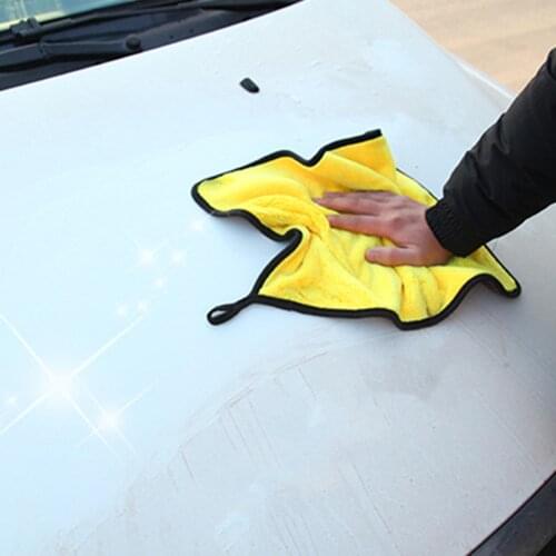30x30cm/30x60cm Large Size Car Cleaning Drying Cloth Thickened Double-sided Car Wash Microfiber Towel Detailing Cleaning Towel