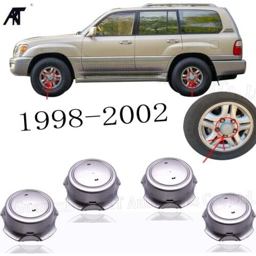4pcs/lot Silver Wheel Center Cap Hubcap for 42603-60410 1998-2002 LX470 16" Rim Wheel Center Cap Grooved