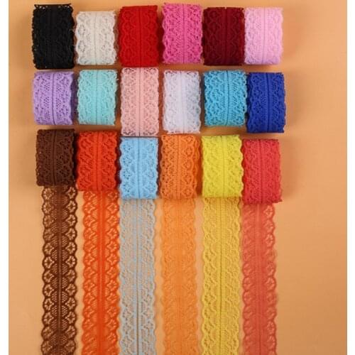 400yard 12 colors Yard Bilateral Handicrafts Embroidered Net Lace Trim Ribbon.ten colors