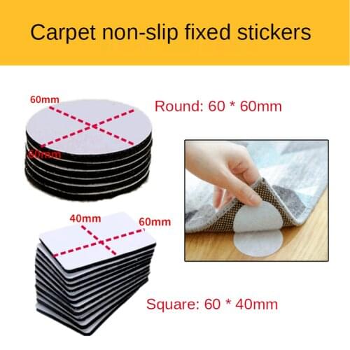 5/10Pairs Strong Adhesive Self Fastener Dots Anti Curling Carpet Tape Gripper Secure The Sofa Sheets Place And Keep Corners Flat
