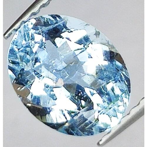 1.73ct Aquamarine Oval Size 8.9x7x4.8mm