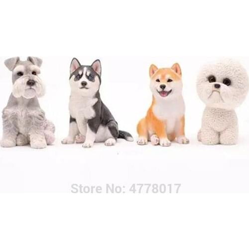 Large 3d animal cake mold Schnauzer Shiba Inu Siberian Husky Silicone Animal Mold for Chocolate Soap Candle Gypsum Crafts diy