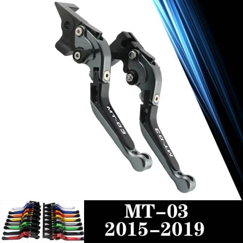 For YAMAHA MT-03 MT03 MT 03 2015 2016 2017 2018 2019 CNC Motorcycle Adjustable Brake Clutch Lever Levers Folding