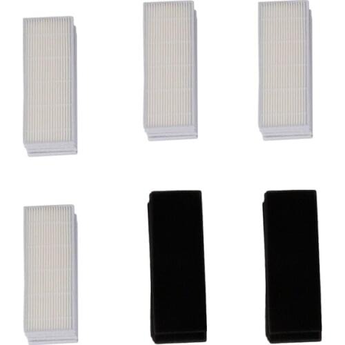 15Pcs Sponge+15Pcs Filters For Ilife Cleaning Robot Replacement For Chuwi Ilife A4 A4S A6 Robot Vacuum Cleaner Hepa Filter