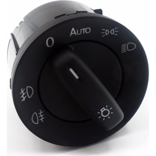 For VW Golf MK 5 6 Plus Jetta Touran Tiguan Caddy Passat B6 CC RABBIT Amarok OE: 1K0941431AS Chrome Headlight Fog Lamp Switch