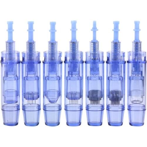 Dr Pen Needle Cartridges For Blue Bayonet Ultima Derma Pen A1 Nano/1/3/5/7/9/12/36/42 Pin Micro Tattoo Cartridge Needles