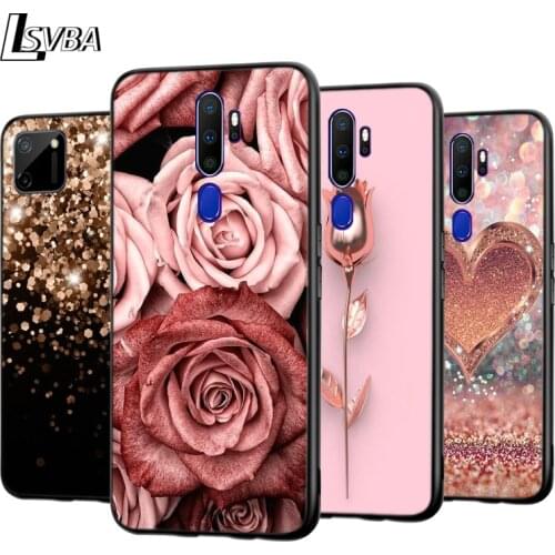 Love Rose Gold Style For OPPO A5 A9 A7 A11X A1K A12 A12E A31 A32 A53 A53S A72 A73 A93 AX7 Pro 2020 2018 5G Phone Case