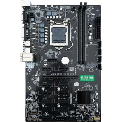 New B250 BTC Mining Machine Motherboard 12 16X Graph Card SODIMM DDR4 SATA3.0 Support VGA Compatible A08 21 Dropship