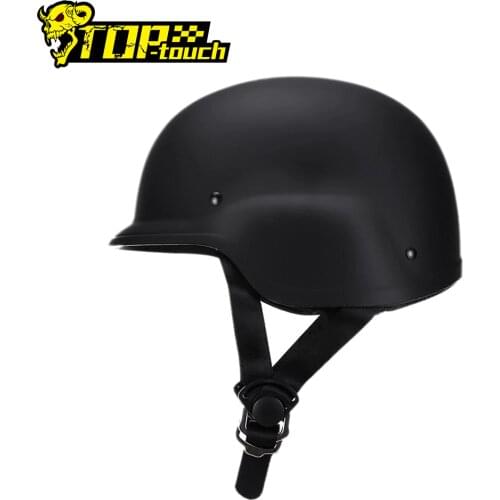 AMZ Retro Motorcycle Helmet Casco Moto Helmet Half Face German Style Vintage Motorbike Casque Scooter Chopper Helmet Motorcycle