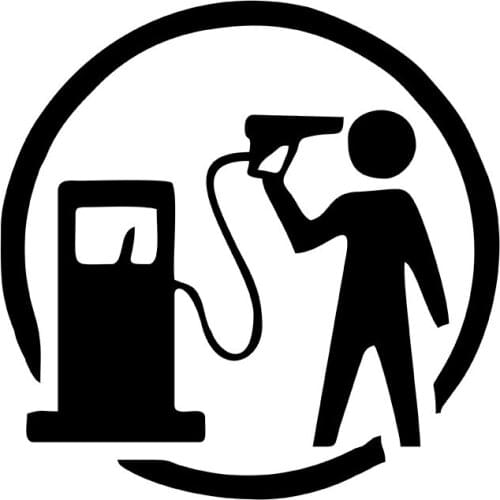 MIGNATIS - Suicide Sticker Paste With Gasoline Pump Mural Art Decal For Car Window Loptop Decoration Vinyl Stickers Waterproof S