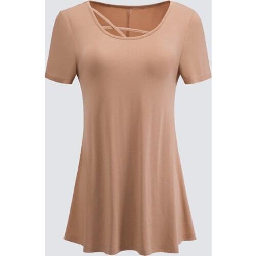 NICE-FOREVER Women's Knitted T-shirts