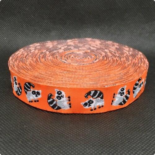 2014 NEW wholesale 5/8 '(16 mmx10yards) 100% Polyester Woven Jacquard Ribbon Lovely Procyon
