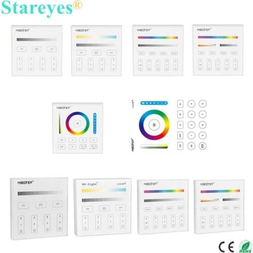 Miboxer Mi light B0 B1 B2 B3 B4 B8 T1 T2 T3 T4 Dimmer CCT RGB RGBW RGBCCT 5 in 1 Smart Panel Remote LED strip 2.4G RF controller