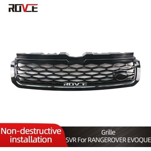 ROVCE Car Front Bumper Grille Grill For Land Rover Range Rover Evoque SVR