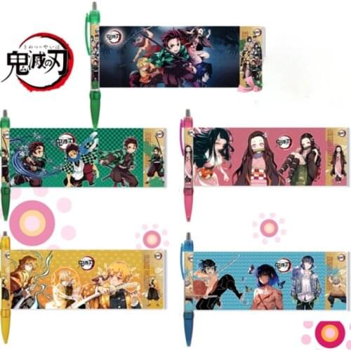Anime Demon Slayer ballpoint pen Cosplay prop cartoon stationery drawing brush school office supplies student stationery gift