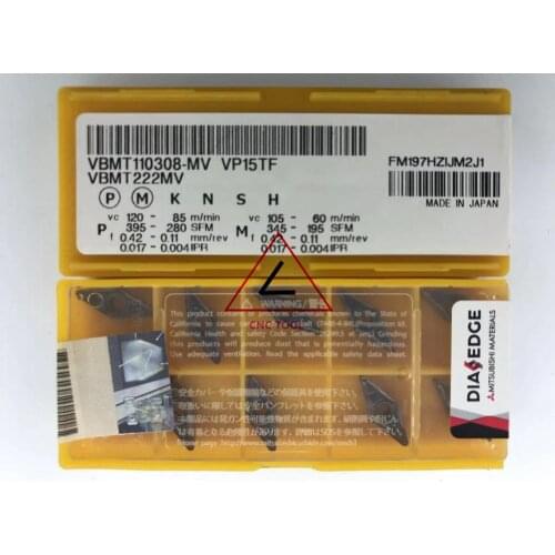 VBMT 110308 MV VP15TF 10pcs original Mitsubishi turning insert DIAEDGE