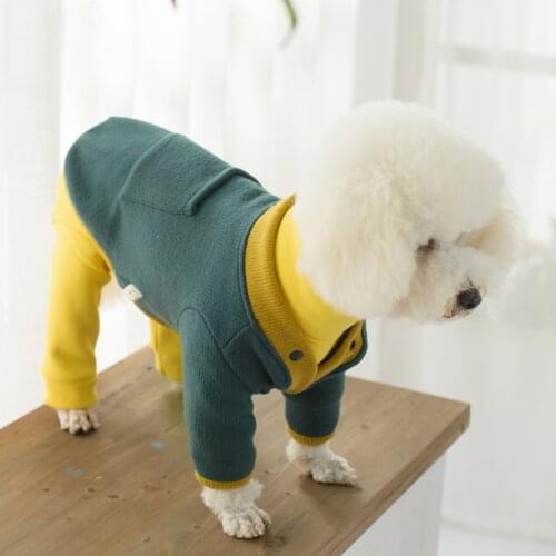 Pet Dog Knit Sweater Cat Warm Winter Classic Sweaters Knitted For Small Dog Two Foot Outerwear Soft Puppy Clothes Poodle