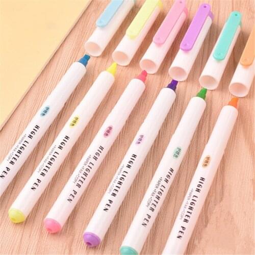 High quality Color Highlighter Student School Office Stationery Fluorescent Marker art painting Pens New