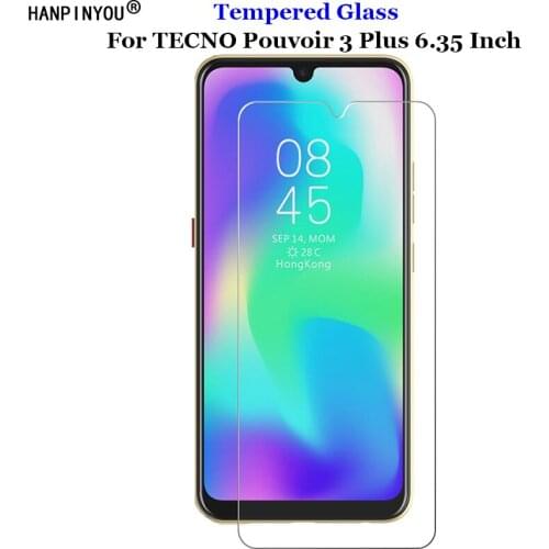 For TECNO Pouvoir 3 Plus Tempered Glass 9H 2.5D Premium Phone Screen Protector Film For TECNO Pouvoir 3 Plus 6.35"