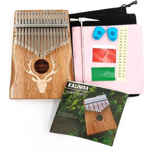 17 Keys Kalimba Elk Thumb Piano Portable Musical Instrument Dreamy Elk Maple Type kalimba