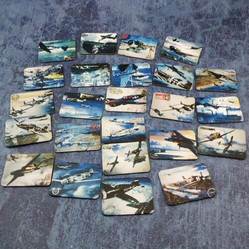 24 Pcs/1 set fridge magnets Fighter home deco tourism souvenir magnet for refrigerators magnet magnetic sticker paste Arts