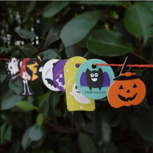 30Pcs/Lot Halloween Cute Irregular Tags Decorate Tag Card Pumpkin Ghost Festival Cards Candy Birthday Supplies Present Packaging