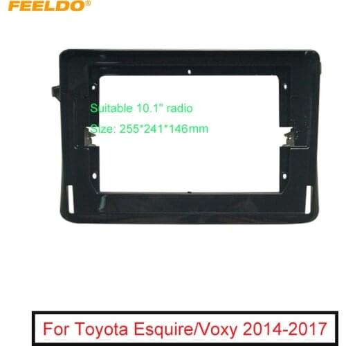 FEELDO Car Audio 2Din Fascia Frame Adapter For Toyota Esquire/Voxy 10.1" Big Screen Audio Dash Panel Frame Fitting Kit