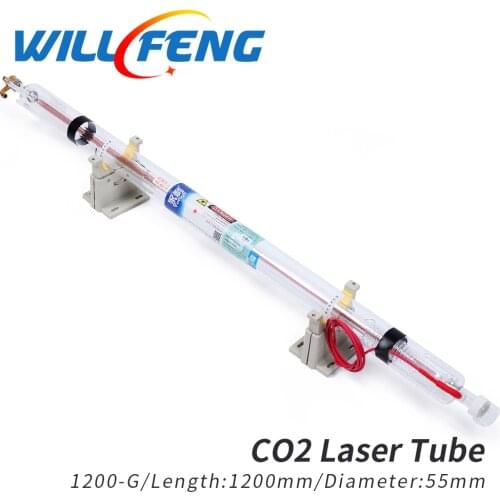 Will Feng Yong LI 1200-G 60w Co2 Laser Tube Length 1200mm Diameter 55mm For Co2 Laser Engraving Cutter Machine Glass Laser Lamp