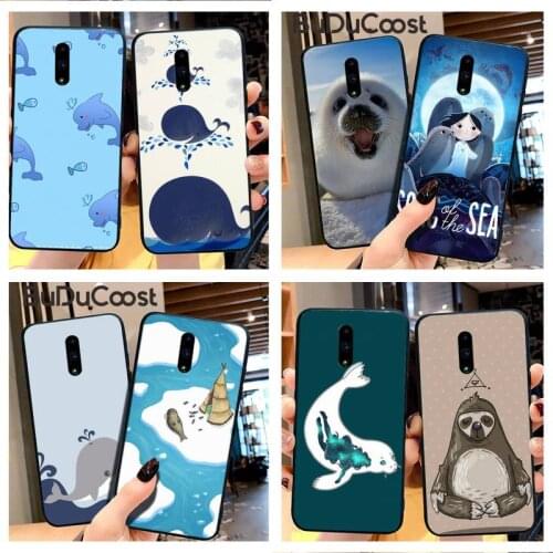 Riccu Dolphin Seals Sea Lions whale sloth Phone Case For Redmi Note 8 8A 7 6 6A 5 5A 4 4X 4A Go Pro Plus Prime