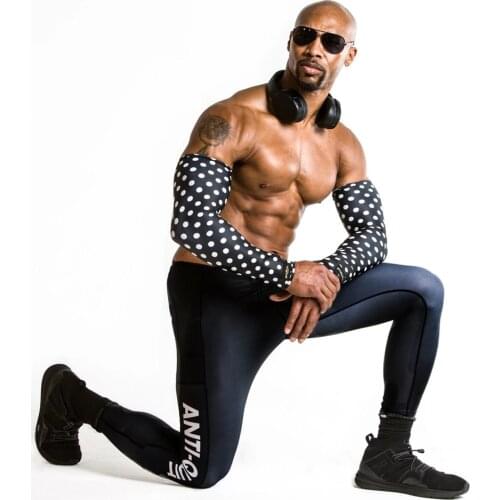 Love The Pain Skull Leopard Sleeve Cover Bike Arm Guard Sleeve Anti-UV Travel Sports Sun Protection gear Cycling Cuff Ciclismo