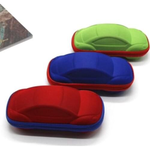 Children Car Shaped Glasses Case Cute Fashion Glasses Strage Bag Box Cases Kids Sunglasses Cases Automobile Styling Box
