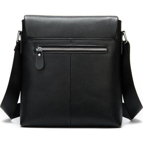 Mens Shoulder Bag Men Genuine Leather Messenger Bags Big Male Black Crossbody Bags for Men Bag Leather Man Handbags