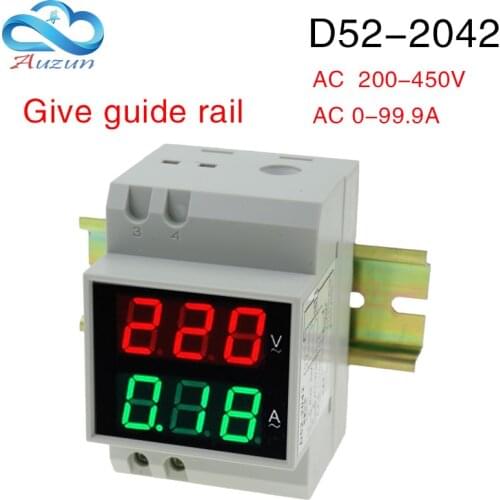Double display guide d52-2042 digital voltmeter digital display ac voltmeter ac meter head ac ammeter